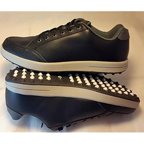 Q-Link Performance Golf Shoes Men's Street Black Size 42 UK8 US9 Cover