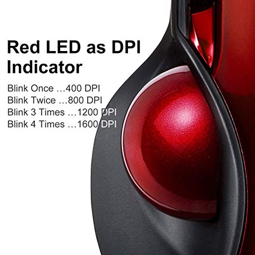 Sanwa Wired Ergonomic Trackball Mouse, Computer Rollerball Mice, Laser Sensor, 34Mm Trackball, 400/800/1200/1600 Adjustable Dpi, 5 Buttons, Compatible With Macbook, Laptop, Windows, Macos, Chrome Os #TOP2