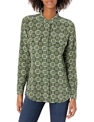 Equipment Women's Slim Signature Blouse, Beetle Multi, S #TOP12