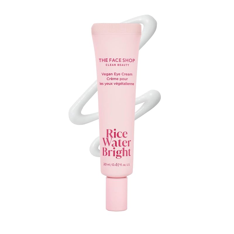The Face Shop Rice Water Bright Creme para a Região dos Olhos com Niacinamida e Ácido Hialurônico, 35 g