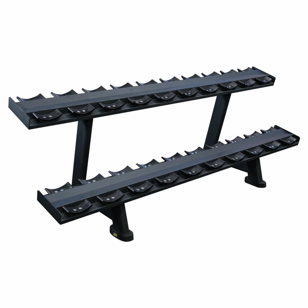 Prozvofit 2-Tier Dumbbell Rack, Heavy Duty 20 Dumbbell Holder | Gym Weight Storage Stand | Black Steel Construction | Space-Saving Organizer for Home Gym | Commercial Use | 1 Rack | Black Color (B0D4C2YNDZ) Amazon Price History, Amazon Price Tracker