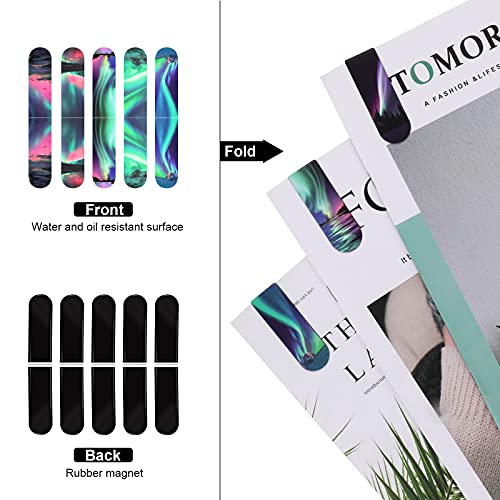 MWOOT 30 Pezzi Aurora Segnalibri Magnetici di