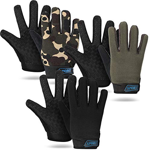 Taurlity 3 Pairs Kids Cycling Gloves Full Finger Bike Gloves Children Sport Gloves Non-Slip Breathable Children Fishing Gloves for Outdoor Sports Riding Fishing Climbing Taurlity 3 Pairs Kids Cycling Gloves Full Finger Bike Gloves Children Sport Gloves Non-Slip Breathable Children Fishing Gloves for Outdoor Sports Riding Fishing Climbing