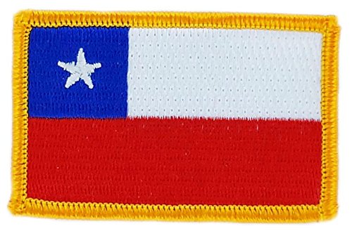 Patch écusson brodé drapeau chili chilien chile thermocollant insigne backpack Cover