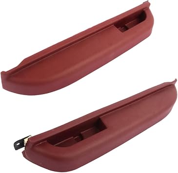 New 2Pcs Front Door Armrest Red For 1990-1994 Chevy GMC C/K 1500 2500 3500 | Replaces 15691217 15691218 LH & RH