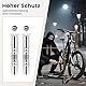 Wandanker Fahrrad | Motorrad-Bodenanker | Diebstahlsicherung aus Stahl | Faltbar Kippring | Wandanker für Fahrradschloss | inkl. Schrauben, Spreizdübel(1 Stück)