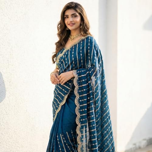 Image of Amazon Brand - Tavasya Womens Saree
