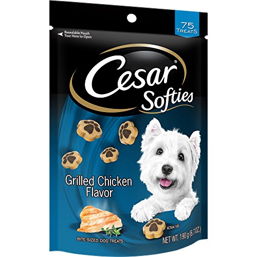 Cesar Canine Cuisine Softies Dog Treats, Grilled Chicken Flavor, 75 Count