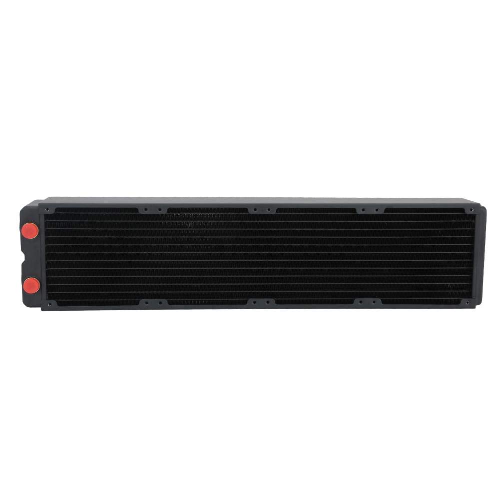 Radiatore 480mm per raffreddamento ad acqua PC, filettatura G1/4, 12 tubi, rame pieno, dissipatore di calore dissipatore di calore CPU del computer Radiatore scambiatore di calore