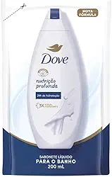 Dove Sabonete Líquido Para Banho Nutrição Profunda Refil 200 ML