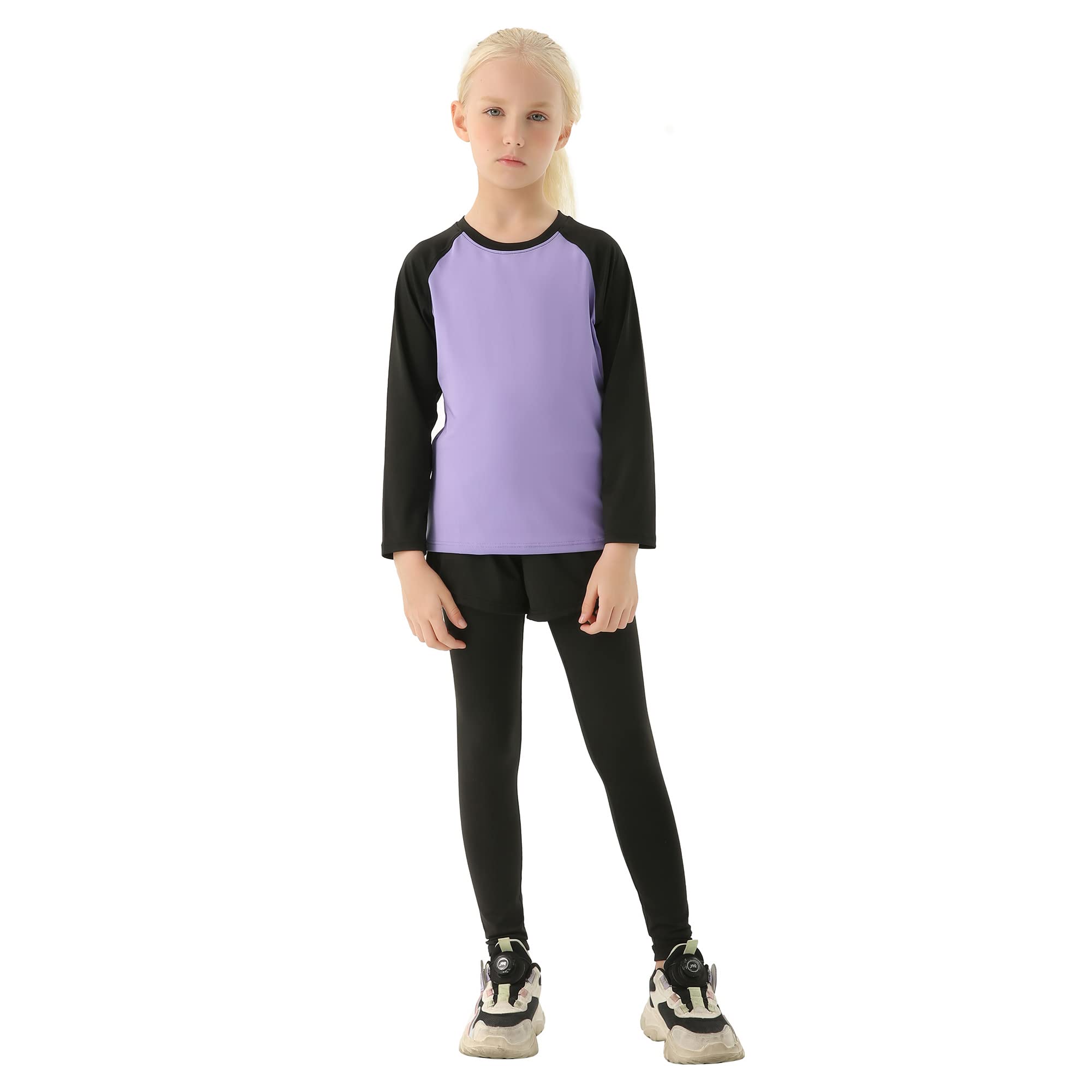 Kinder Mädchen Trainingsanzug 2/3 tlg Sportanzug Jogging Bekleidungsset Freizeitanzug (Shirt + Hose) Training Laufen Fußball Basketball Trikots Yoga