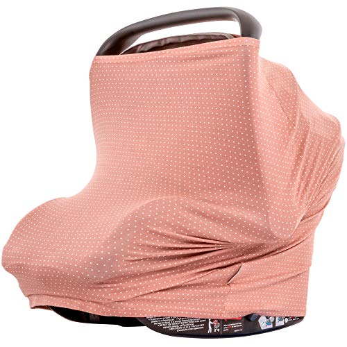 WeeSprout Car Seat Covers for Babies - Carseat Canopy Easily Slips On & Off, Fits All Baby Car Seats, Easy to View Child, 9-in-1 Additional Uses, Ultra-Soft & Breathable Fabric