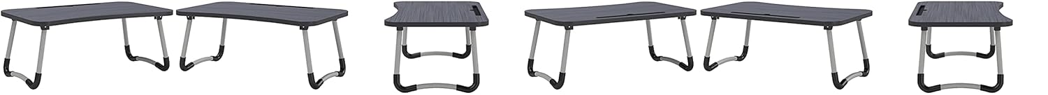 AJB Multi-Purpose Laptop Desk for Study and Reading with Foldable Non-Slip Legs Reading Table Tray, Laptop Table, Laptop Stands, Laptop Desk, Foldable Study Laptop Table, Study Table (Black) Toy Review India (Iknoor World )