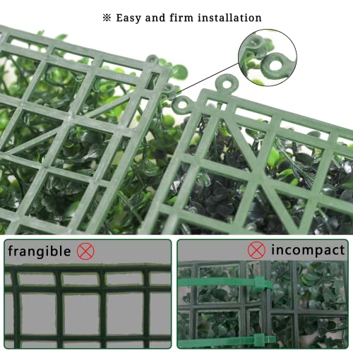 Image of Bybeton 6pk 20 inchx20 inch Boxwood Grass Wall UV-Anti Privacy Fence Screen