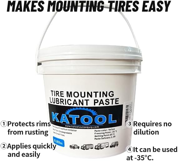 KATOOL 8.8 Lbs Tire Mounting Lubricant Paste Tire Changer Machine Lube Fit for All Tires