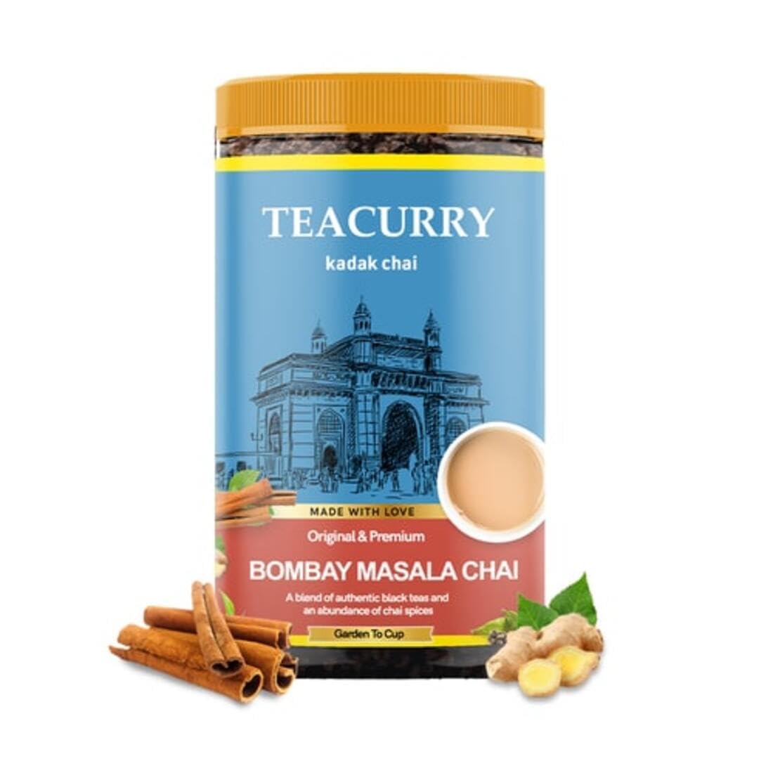 TEACURRY Bombay Masala Chai (100 Grams, 50 Cups) - Mumbai Spiced Tea for Digestion and Immunity - 100% Natural Flavoured Tea with Real Spices | Refreshing & Tasteful Bombay Masala Flavor Chai Tea (B0C3CRCZHD) Amazon Price History, Amazon Price Tracker