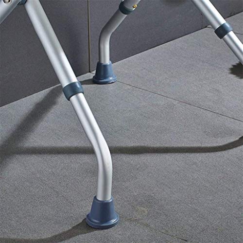 Silla de ducha ajustable y taburete de baño plegable para ancianos 7