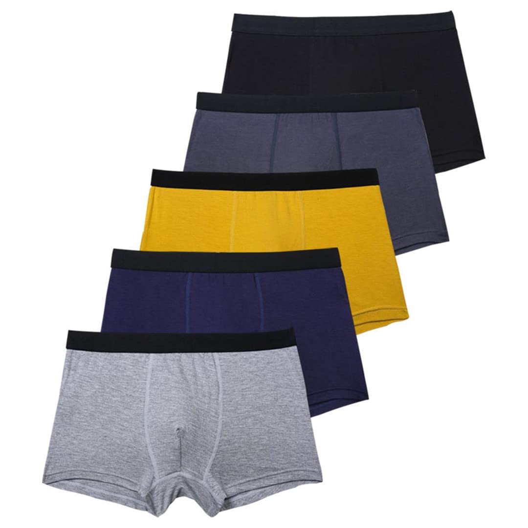 5 Pz/lotti Biancheria Intima Mens Pantaloncini Boxer Uomo Mutandine Elastiche Degli Uomini Per Uomo Undrewear Boxer, Hy-z19, L