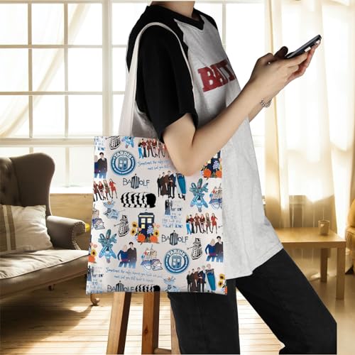 Bolso tote inspirado en la serie Dr. Who: Caja azul de la policía, regalo para fans del 11.o Doctor miniatura 2