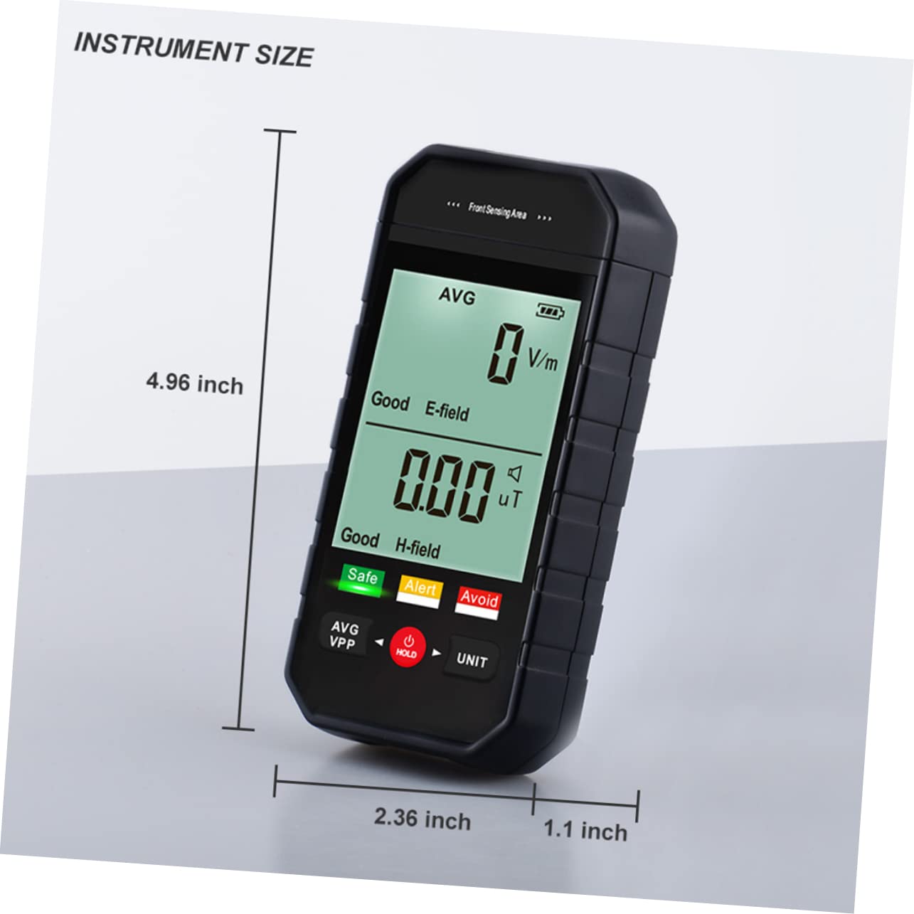 SOLUSTRE Detector Emf Reader Emf Meters Electric Field Magnetic Field Tester Portable for Home Office and Outdoor Testing