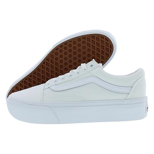 Vans Vans Mens Old Skool Platform True White Size 4