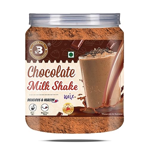 Image of Brew Lab Healthy & Delicious Chocolate Milk Shake Mix || Chocolate Drink Mix Cocoa Powder || 250 g