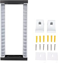 Game Storage Tower for PS5/PS4/Xbox, Wall Mount Video Game Storage Stand 14 CD or Blu-Ray Disks Game Holder Disk Tower