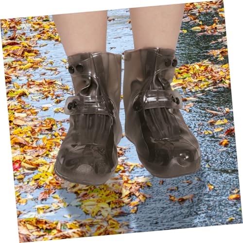 Cubrecalzados reutilizables para hombre y mujer de Toddmomy, protectores contra la lluvia, cubiertas ligeras y resistentes a rasgones para uso al aire libre en días lluviosos miniatura 5