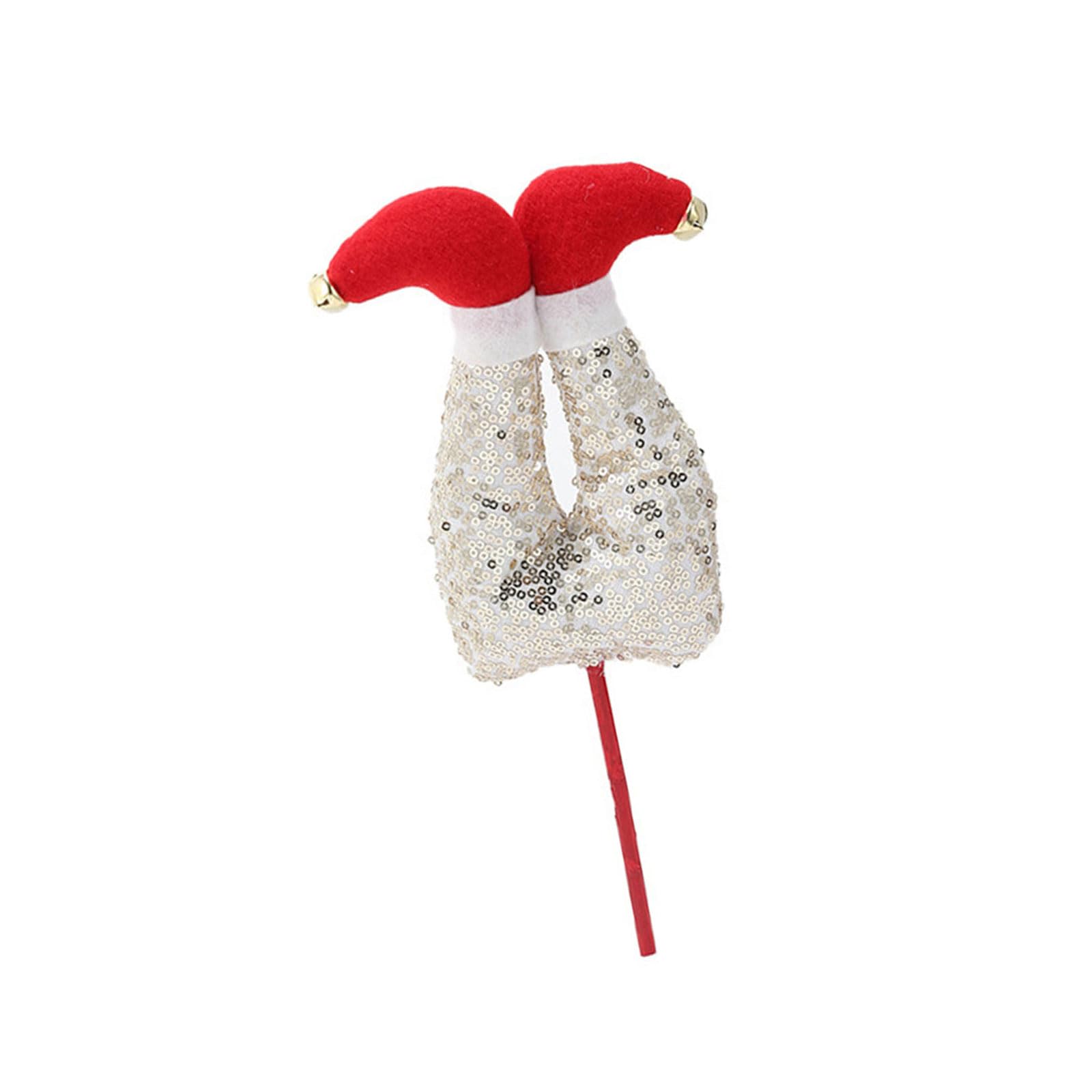 KAQNTUD Fabric Leg Shaped Festival Tree Decoration Christmas Tree Topper Ornament for Vase Garden Holiday Party Flower Arrangement Multipurpose Holiday Party Accessories