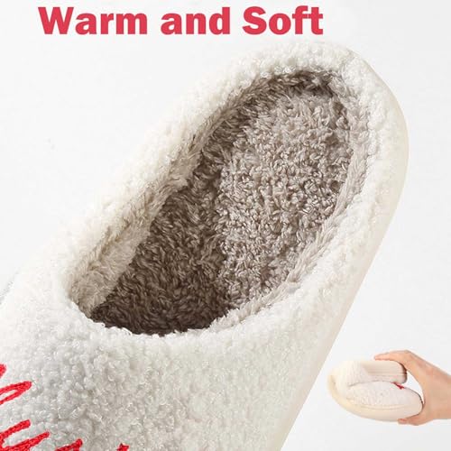 Comfy House Slippers For Women Men, Ladies Fuzzy Bedroom Slippers,indoor Outdoor Memory Foam Shoes3