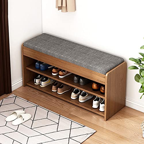 Banc à chaussures compact pour optimiser l'espace des entrées étroites - 3