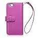 iPhone 6S Case, Terrapin [Floral Interior] Premium PU Leather Wallet Case with Card Slots, Cash Compartment and Detachable Wrist Strap for iPhone 6 / 6S (Hot Pink with Floral Interior)