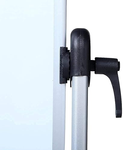 Miniatura 4 de VIZ-PRO Pizarra magnética móvil de doble cara, marco y soporte de aluminio de 96 x 48 pulgadas, con 12 marcadores