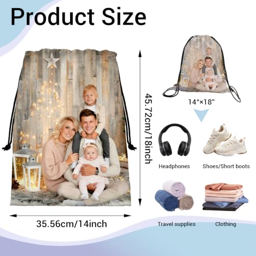 Image of Custom Drawstring Bag Personalized Storage Pouch Bags for Cloth Shoes