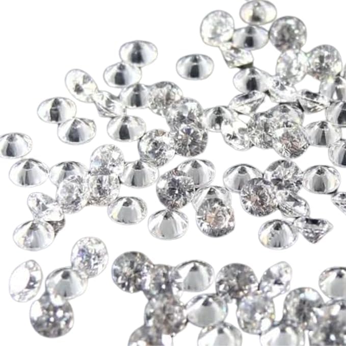 Clear White Round Brilliant Cut Cubic Zirconia Loose Gemstones for Jewelry Making and DIY Craft Projects-image-46