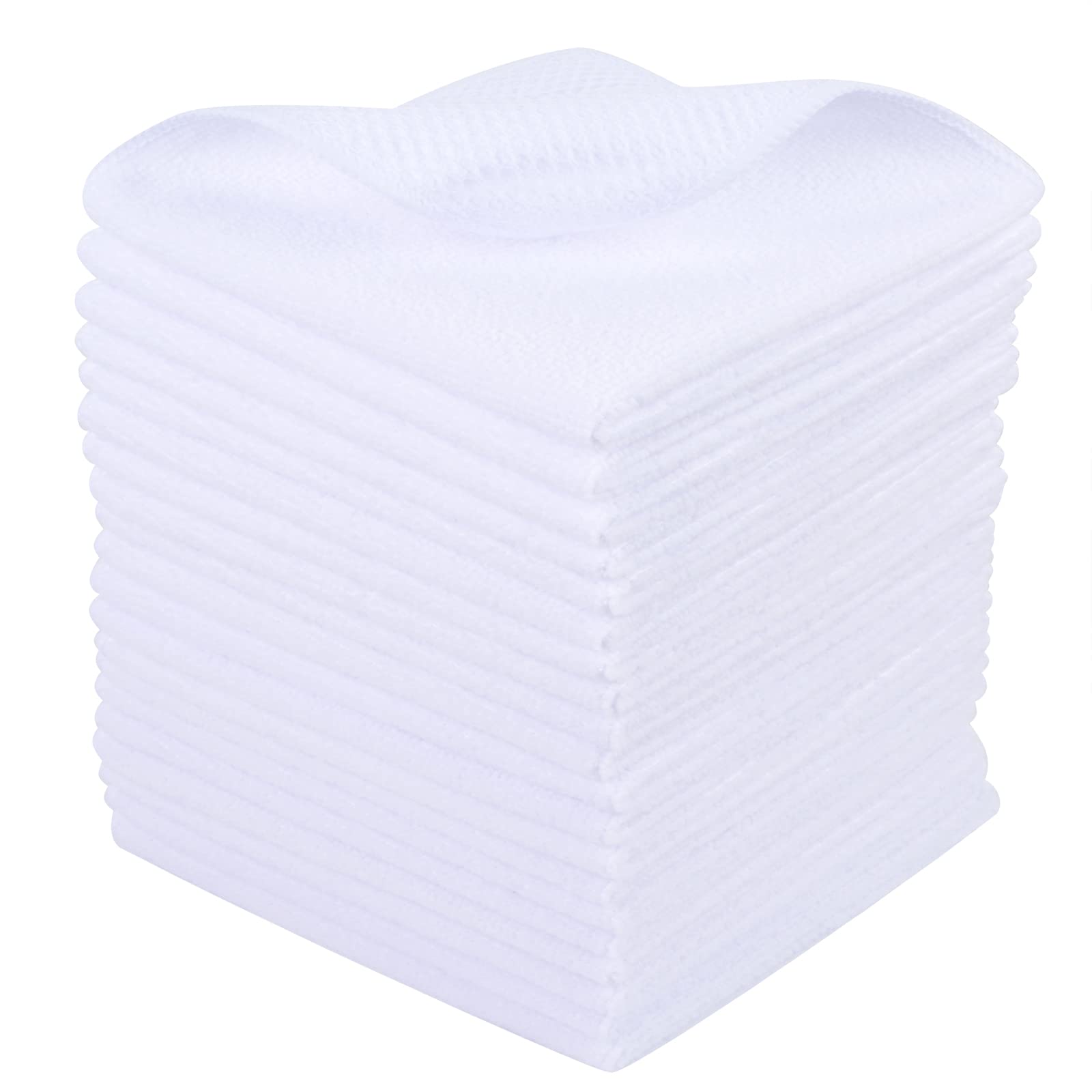 SINLAND Microfiber Dish Cloth Washing Cloths for Dishes Best Kitchen Cloths Cleaning Cloths Wash Cloth for Kitchen Poly Scour Side 12Inchx12Inch 20 Pack