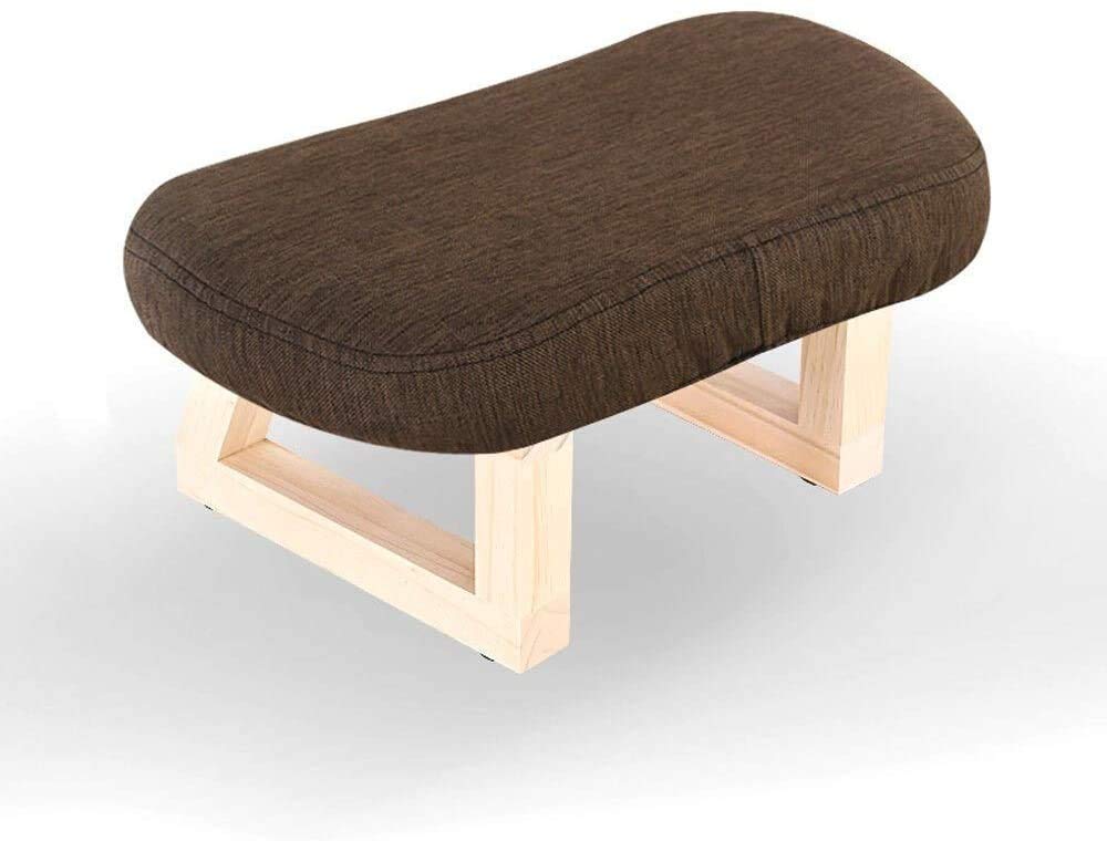 Chaise de maquillage douce avec pieds en bois robustes pour chambre