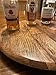 Handmade in the USA Oak Kentucky Bourbon Whiskey Barrel Lid Lazy Susan Turntable