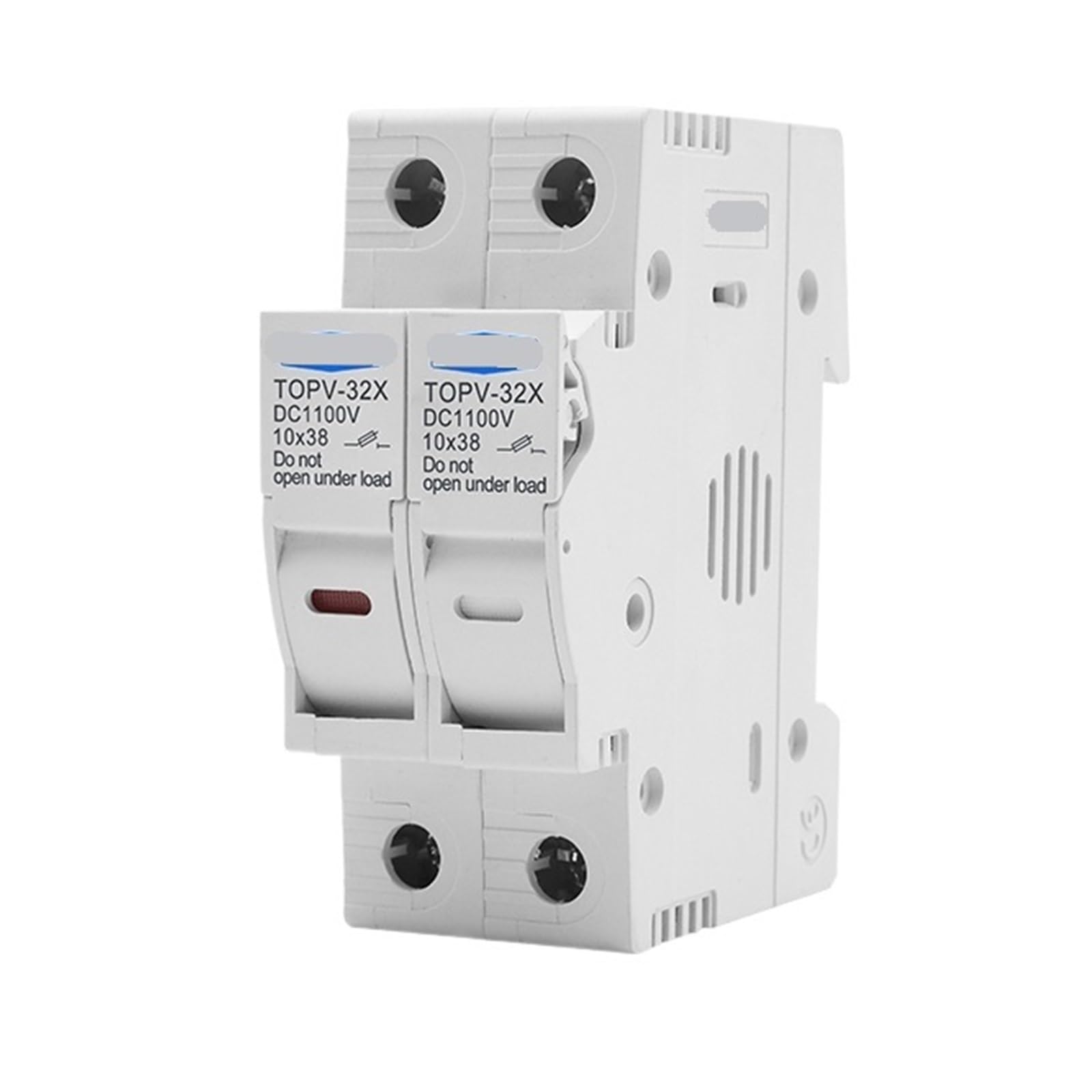 Porte-fusible photovoltaïque 1100V TOPV-30 pour sécuriser les panneaux solaires DC 2P