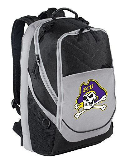 Image of Broad Bay East Carolina University Backpack | Official ECU Pirates Logo, Padded Laptop Computer Section, Premium 600 Denier Nylon Fabric,