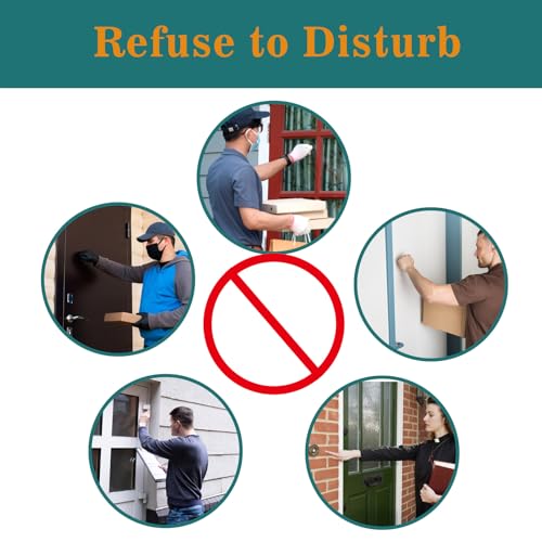 small no soliciting sign for house6 pcs no soliciting signwith glow in the dark stickerstiny size perfect for video doorbellcompatible with most doorbells