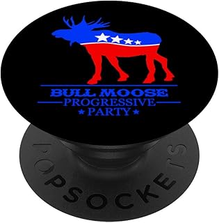 Bull Moose Party Vintage Teddy Roosevelt President Campaign PopSockets PopGrip: Swappable Grip for Phones & Tablets