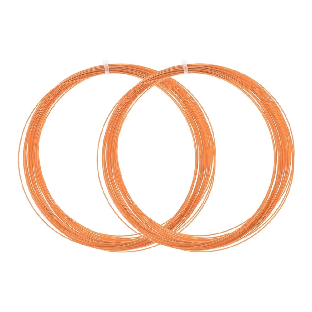Lot de 2 cordes de badminton en nylon de 0,7 mm pour une pratique à haut rebond, pour un câble durable absorbant les chocs, compatible avec une tension de 10 à 12,7 kg (lot de 2, couleurs