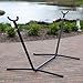Vivere Universal Space-Saving Steel Hammock Stand with Oil Rubbed Bronze Finish, 9-Feet, Brown