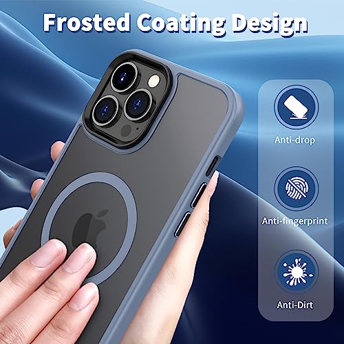 Image of CACOE Magnetic Case for iPhone 13 Pro Max 6.7 inch, Light Blue-1