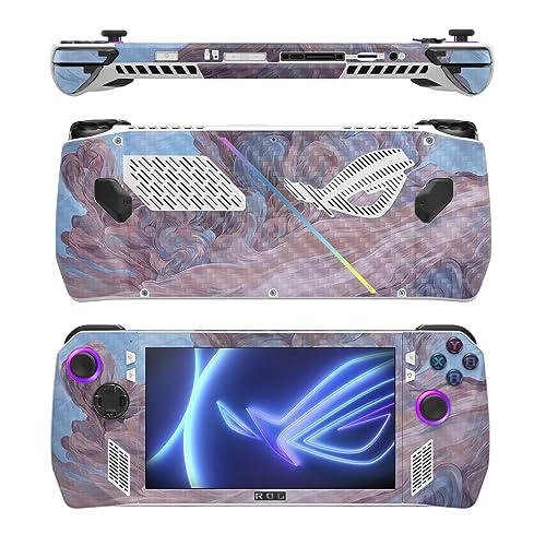 Image of MightySkins Carbon Fiber Skin Compatible with Asus ROG Ally - Monsoon | Protective, Durable Textured Carbon Fiber Finish | Easy to Apply, Remove, and Change Styles