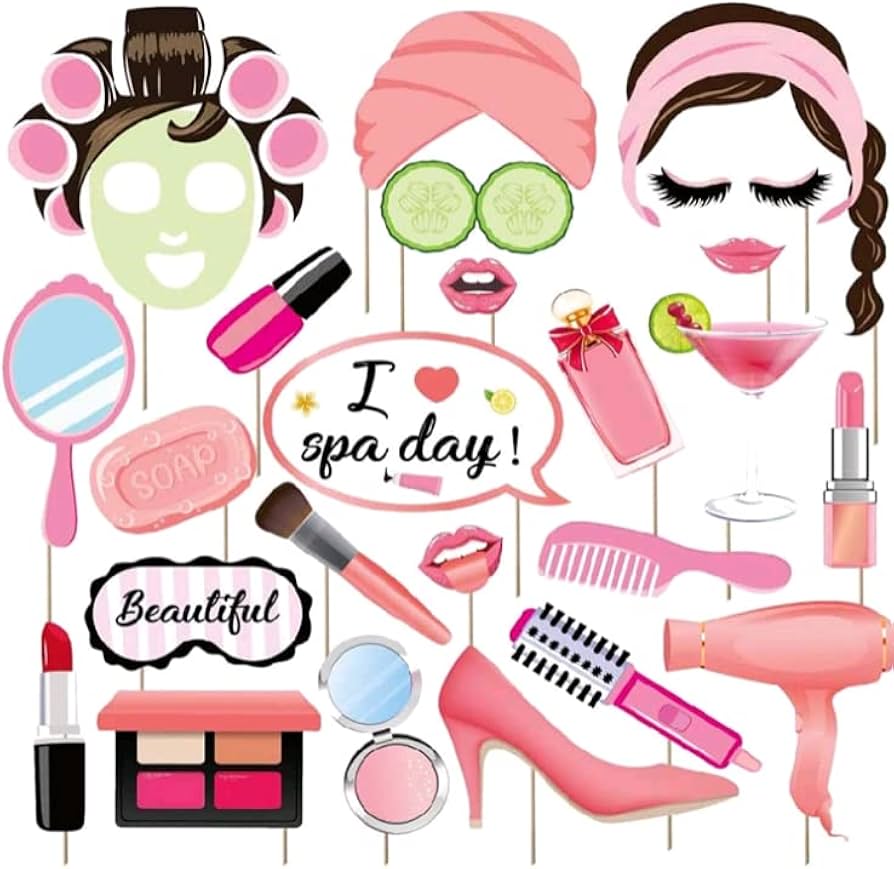 amazon-com-25pcs-spa-photo-booth-props-spa-party-supplies-for-girls-spa-day-photo-booth-props-with-stick-spa-party-decorations-for-women-girls-makeup-spa-birthday-party-decorations-makeup-selfie-props