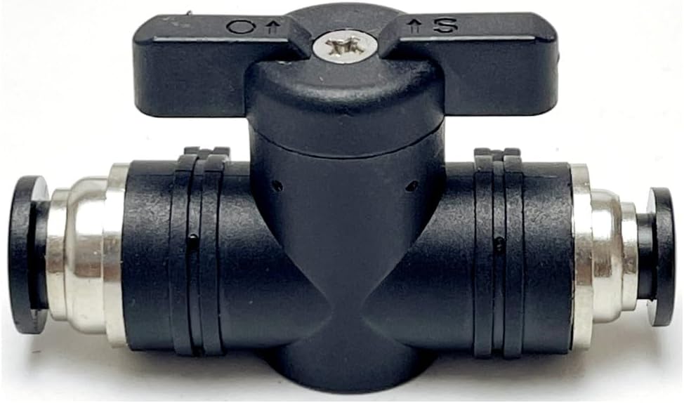 PNEUMATIC Ball Valve 1/4 Inch Tube OD Push to Connect Fitting for control equipment on and off Air Flow Control Valve BVU-1/4(Pack of 1)