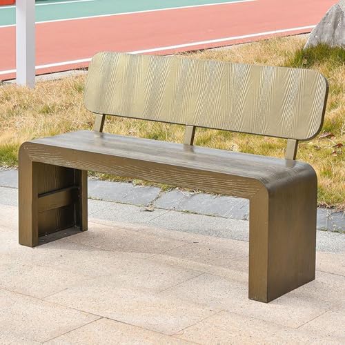Banc d'extérieur contemporain 2-3 places en fer forgé pour terrasse