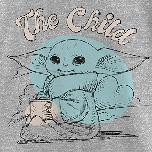 The Mandalorian Girl's Star Wars The Child Simple Sketch T-Shirt2